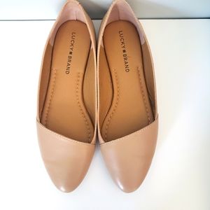 Lucky Brand Archh Flats, Nude, Size 7.5